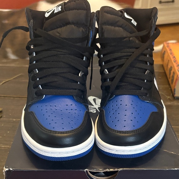 Nike Other - Nike Air Highfirce high -Top Black and Blue Sneakers
